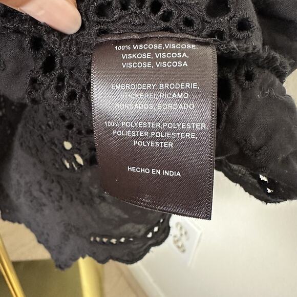 ANTHROPOLOGIE FLOREAT Osira Swing Tunic Dress Eyelet - Picture 9 of 15